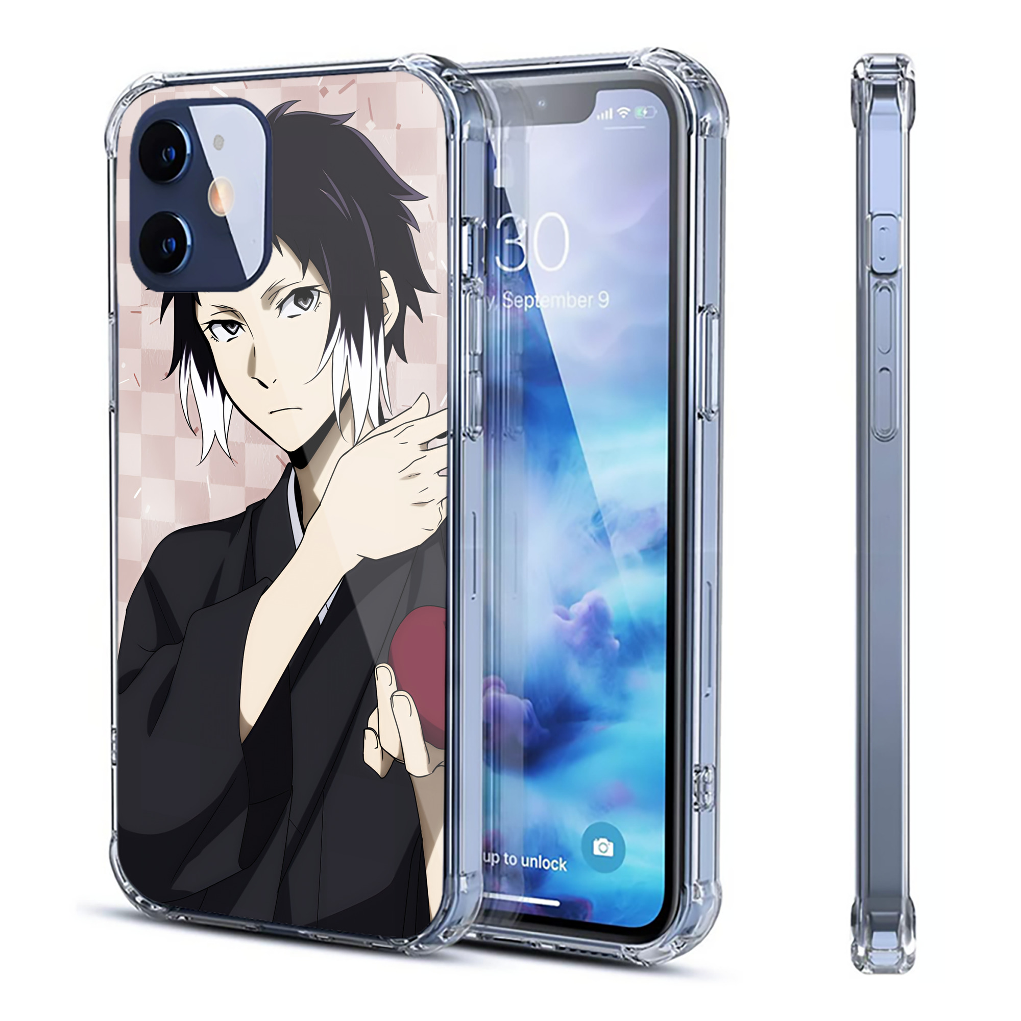 （画像用） 文豪ストレイドッグス Bungo Stray Dogs 【iPhone 12シリーズ対応】透明スマホケース（クリアソフトケース）